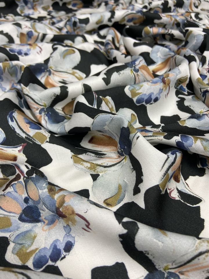Sicilia Satin Patterned 1 Meter Fabric(col-23-2150)