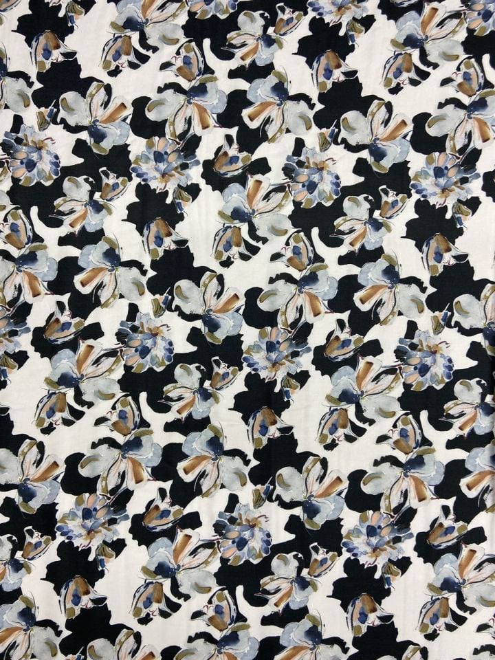 Sicilia Satin Patterned 1 Meter Fabric(col-23-2150)