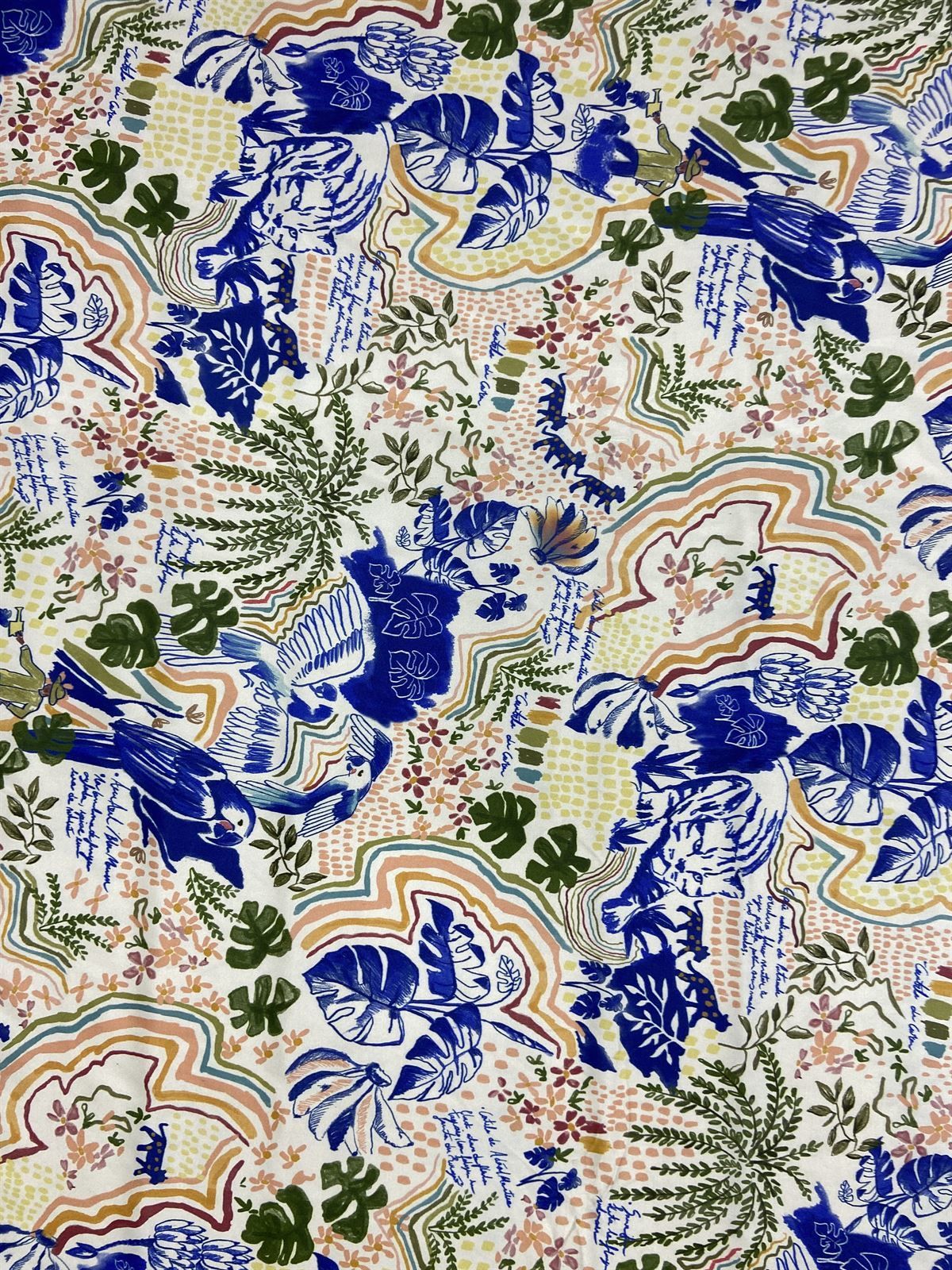 Ткань Milano Silky Satin с рисунком длиной 1 метр (col-23-2157)