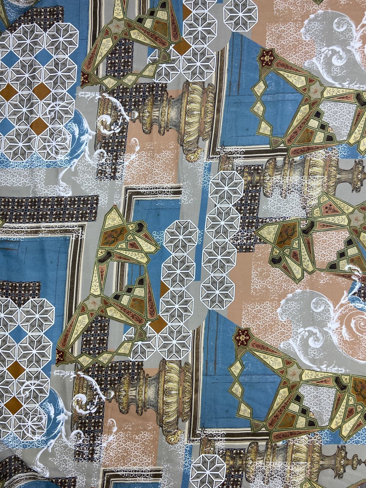 Ткань Milano Silky Satin с рисунком длиной 1 метр (col-23-2158)